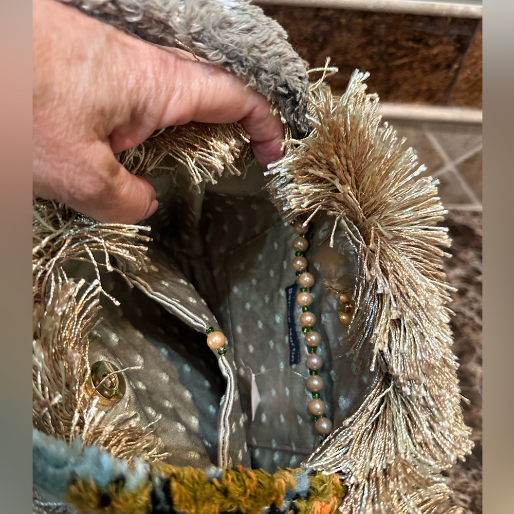 Fabric Covered Horse Bag. - Picture 4 of 6